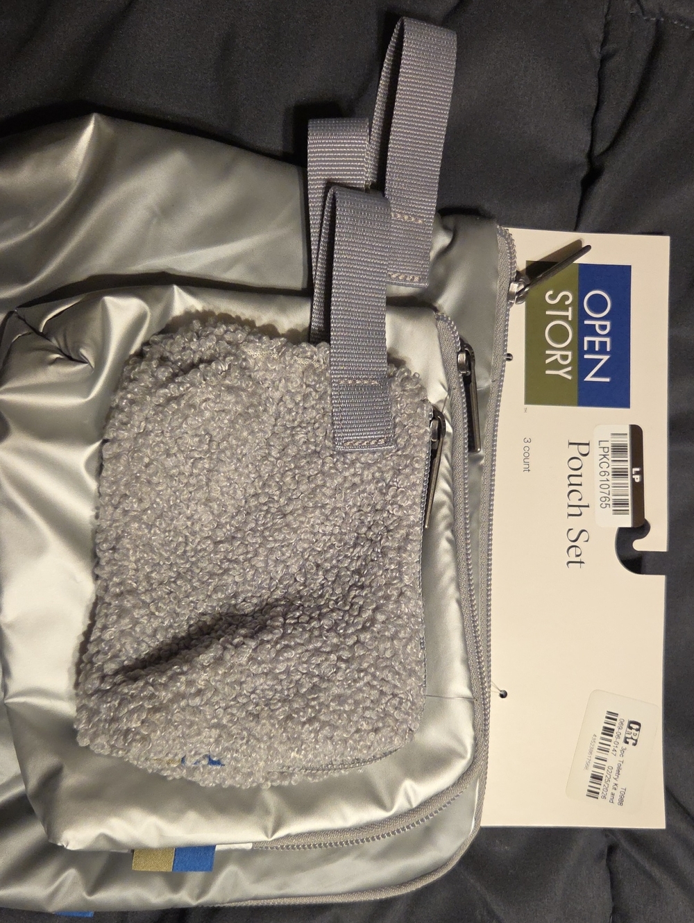 Pouch Set - Plush Gray Accent
